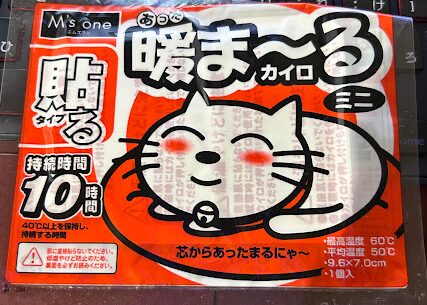 靴が濡れて新聞紙がないときの対処法③カイロを使う